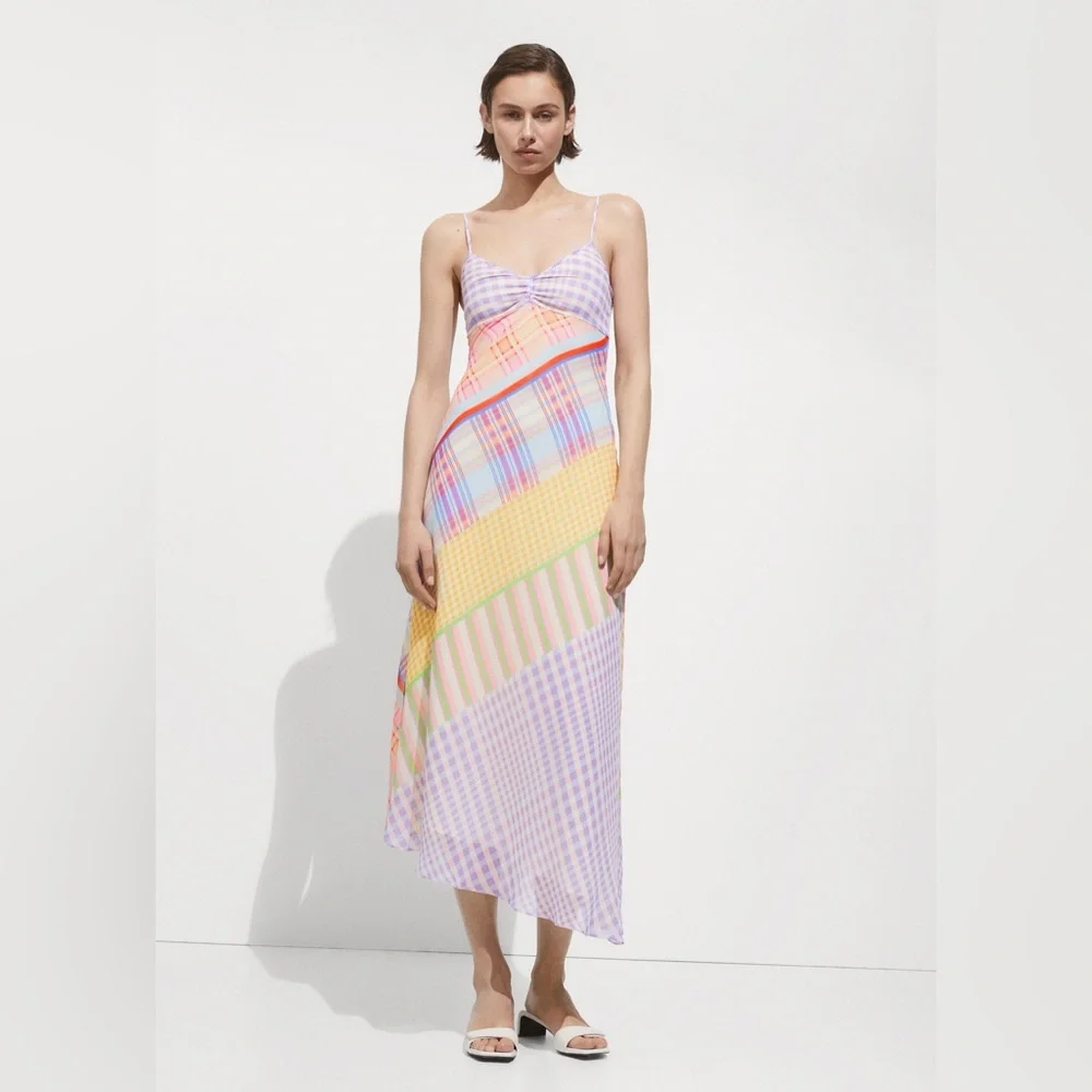 Mango Printed Strap Dress - Picture 1 of 2
